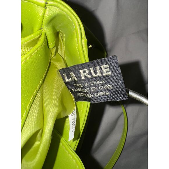 LA RUE Lime Green Purchase with Metal Handles - Picture 6 of 7
